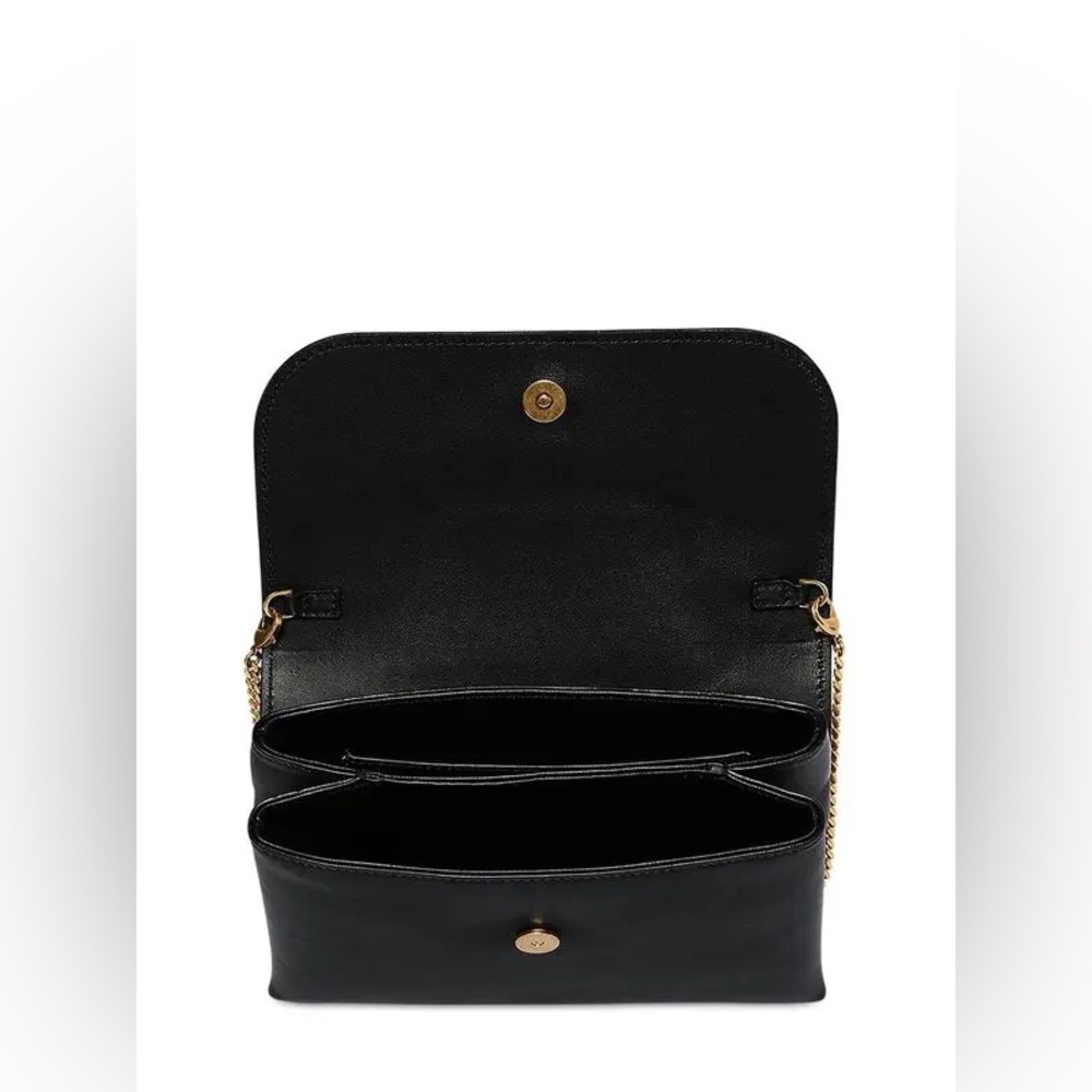 Sold ❌Versace Black and Gold Crossbody Bag with V-Shaped Clasp - Picture 6 of 10